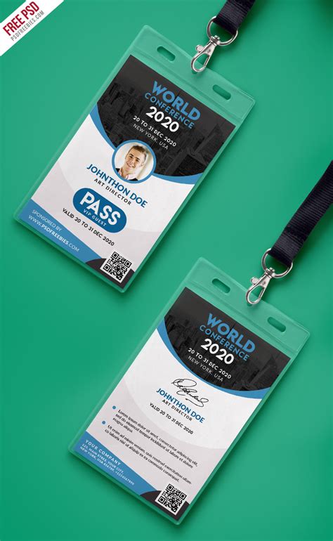 conference id card template